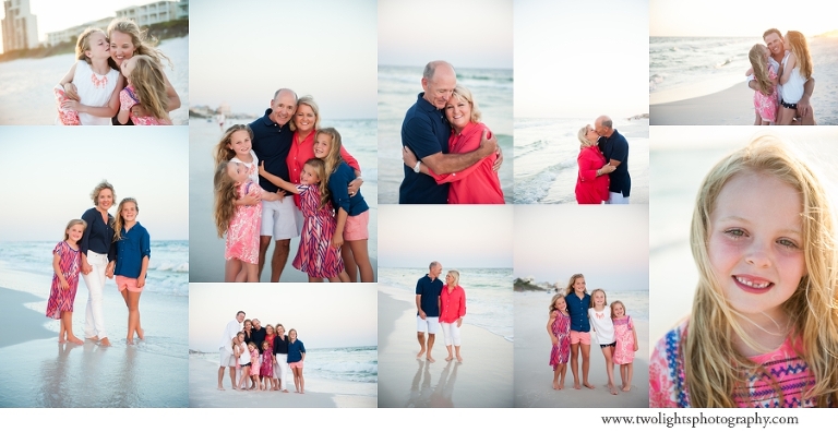 30a Beach Photographer, Two Lights Photographer, coral and navy beach portraits