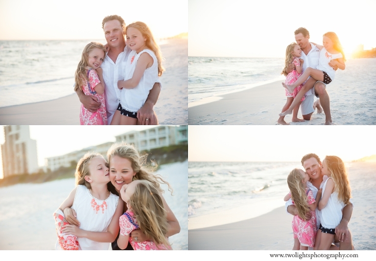 30a Beach Photographer, Two Lights Photographer, coral and navy beach portraits