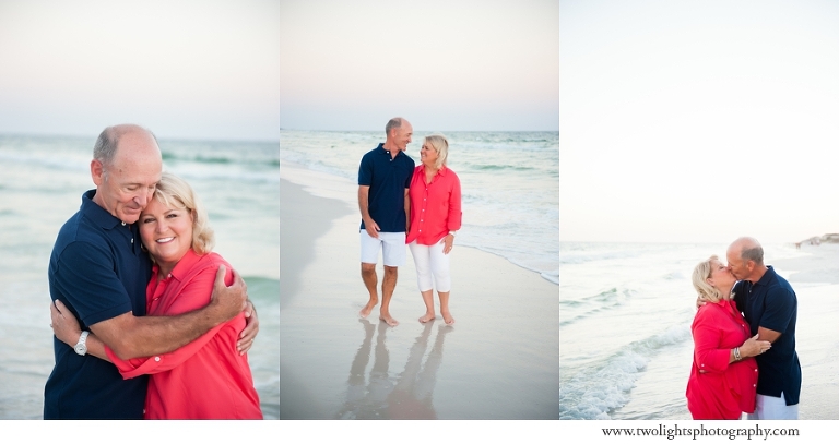 30a Beach Photographer, Two Lights Photographer, coral and navy beach portraits