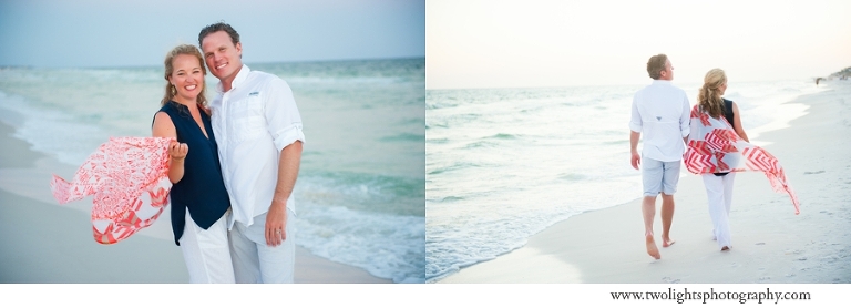 30a Beach Photographer, Two Lights Photographer, coral and navy beach portraits